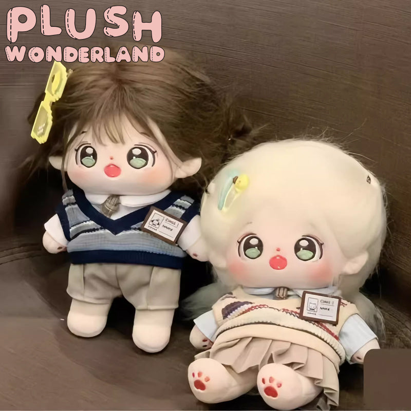 【In Stock】PLUSH WONDERLAND 20cm Plushies Cotton Doll Clothes Academy Style Uniforms Sweater FANMADE