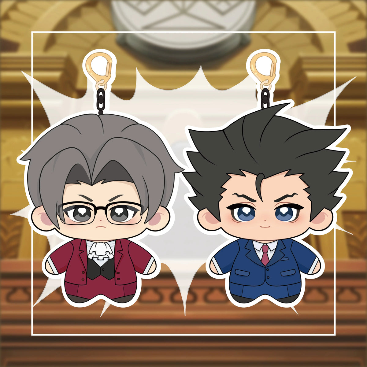 【Plushie Design】Genius prosecutor 10CM Doll Pendant Keychain FANMADE