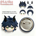 【Plush Design】PLUSH WONDERLAND Mages Dark Blue Hair With Horns Plush badge   【Plush Design】PLUSH WONDERLAND Mages Dark Blue Hair With Horns Plush badge