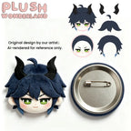 【Plush Design】PLUSH WONDERLAND Mages Dark Blue Hair With Horns Plush badge   【Plush Design】PLUSH WONDERLAND Mages Dark Blue Hair With Horns Plush badge