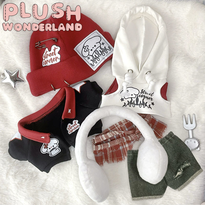 【Auf Lager】Plüsch-Wonderland Vintage Cool Dog Hoodie 20 cm Puppenkleidung