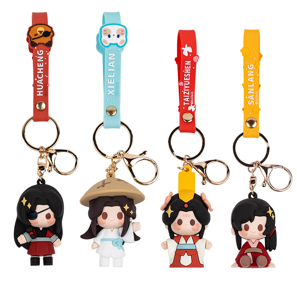 PLUSH WONDERLAND Anime Heaven Official's Blessing XieLian / HuaCheng/Ancientry Crown Prince/SanLang Pendant/ Keychain Tian Guan Ci Fu TGCF Xie Lian / Hua Cheng/San Lang