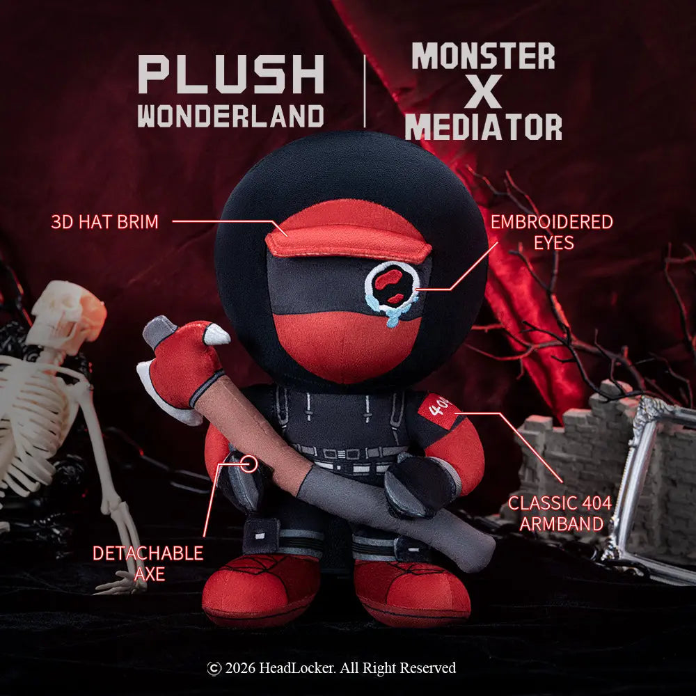 【In Stock】【Authorized】PLUSH WONDERLAND Monster X Mediator NauseAxe404 Plushie Cotton Doll