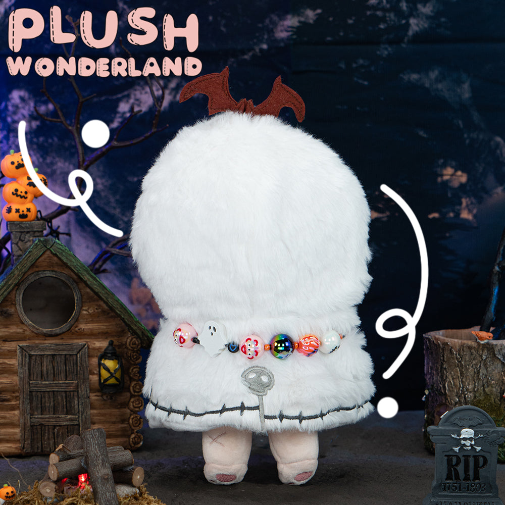 【IN STOCK】PLUSH WONDERLAND Doll Clothes 20CM Halloween Ghost/Pumpkin Cloak White Orange