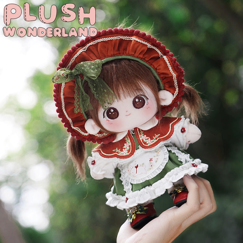 【Auf Lager】Plüschtier „Wunderland Beeren-Teeparty“ aus Plüsch, 20 cm, inklusive Kleidung aus Baumwolle