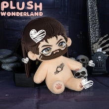 Load image into Gallery viewer, 【In Stock】PLUSH WONDERLAND Bearded Brown Hair Leather Coat Plushie Cotton Wizard Doll 20CM FANMADE
