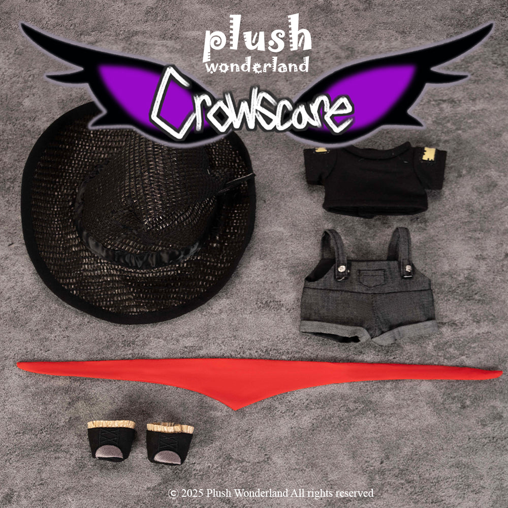 【VORVERKAUF】【Autorisierter Händler】PLUSH WONDERLAND Crowscare Ryo Night Ver. 20CM Plüschtier aus Baumwolle