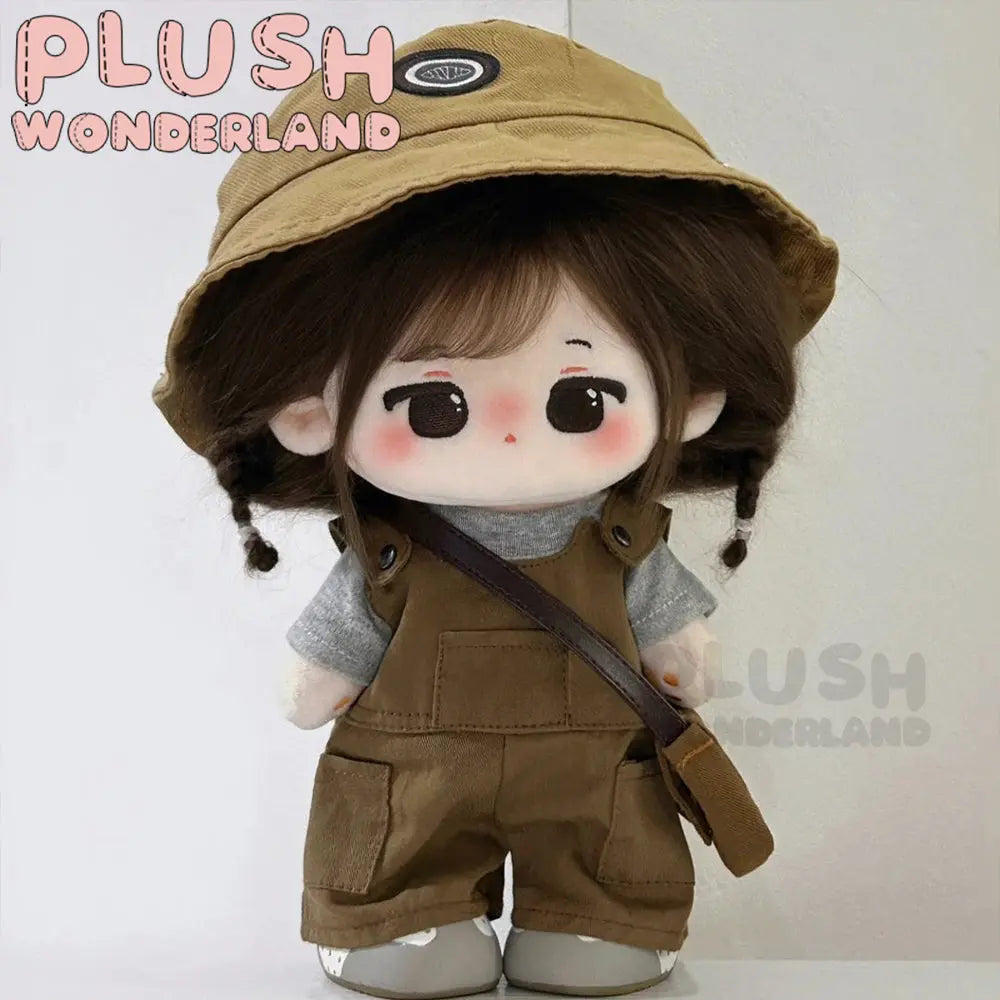 [20CM Doll Clothes] Brown Overall Set