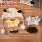 【Ausverkauft】Plüschtier „Wunderland“ – Blonder Welpe aus Baumwolle, handgefertigt, 20 cm