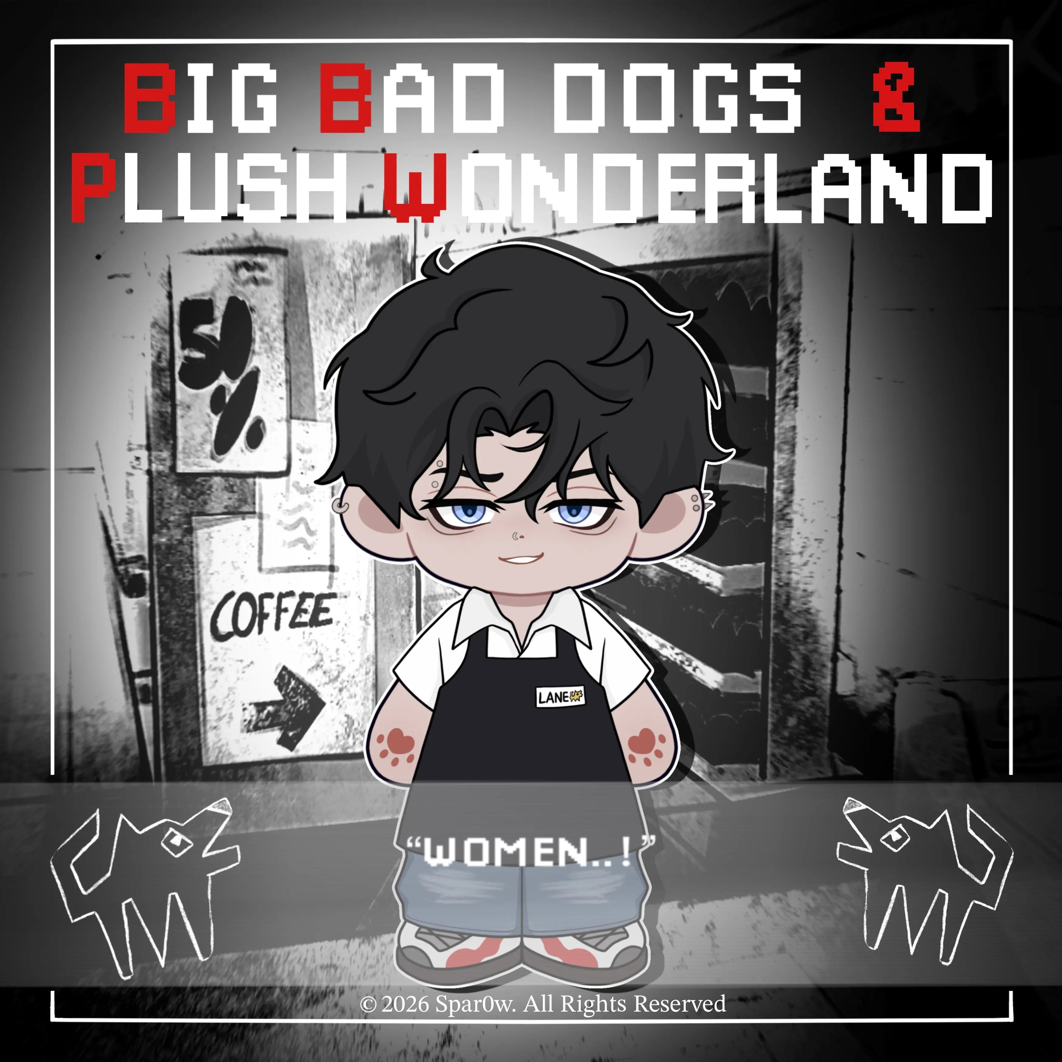 【PRESALE】【Authorized】Big Bad Dogs Lane 20CM Plushie Cotton Doll   【PRESALE】【Authorized】Big Bad Dogs Lane 20CM Plushie Cotton Doll