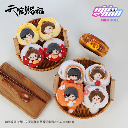 【PRESALE】PLUSH WONDERLAND Heaven Official's's Blessing Hua Cheng/Xie Lian Plush Cotton 8CM Doll Chinese Food Series XieLian TGCF Stretchable Plush Pendant
