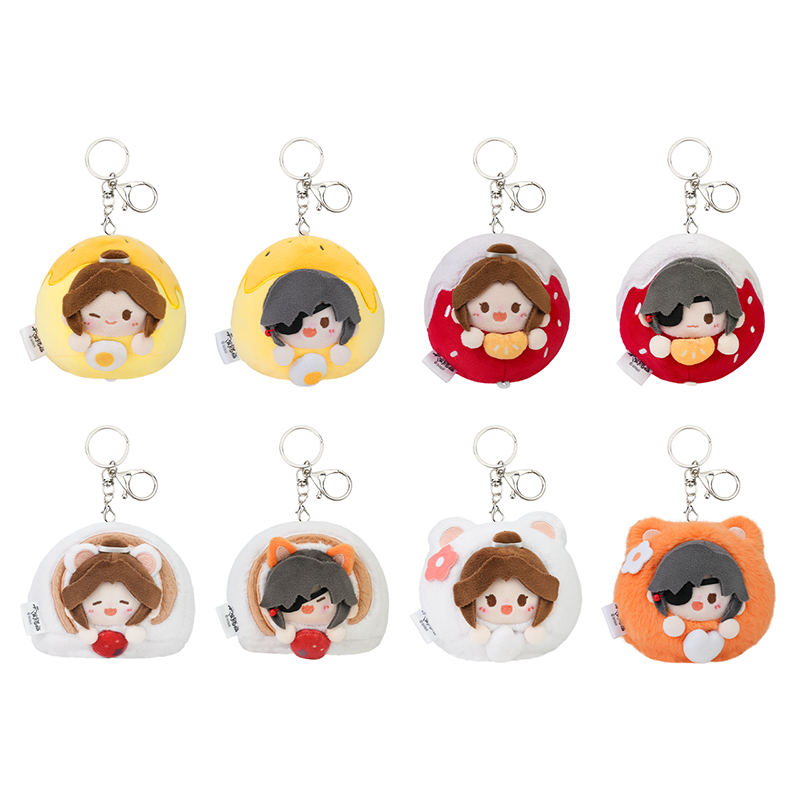 【PRESALE】PLUSH WONDERLAND Heaven Official's's Blessing Hua Cheng/Xie Lian Plush Cotton 8CM Doll Chinese Food Series XieLian TGCF Stretchable Plush Pendant