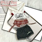 【IN STOCK】PLUSH WONDERLAND Vintage Cool Dog Hoodie 20CM Doll Clothes - plushwonderland