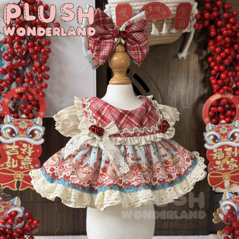 【SOFORT VERFÜGBAR】PLUSH WONDERLAND Bär Rotes Prinzessinnenkleid 20CM Puppenkleidung
