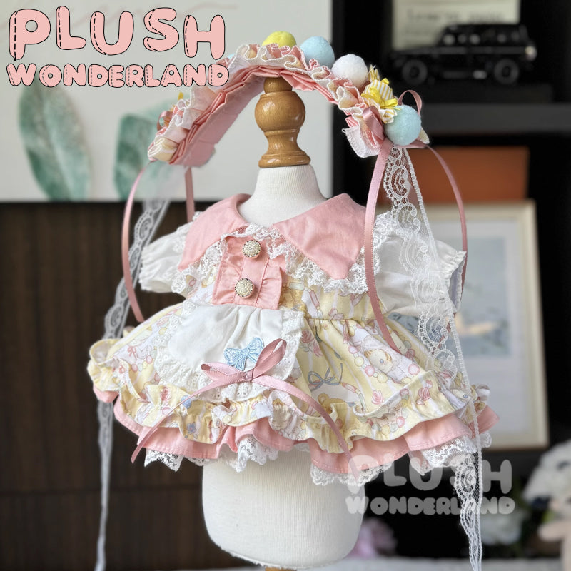 【Auf Lager】Plüsch-Wunderland-Prinzessinnenkleid, 20 cm, aus Baumwolle, für Puppen