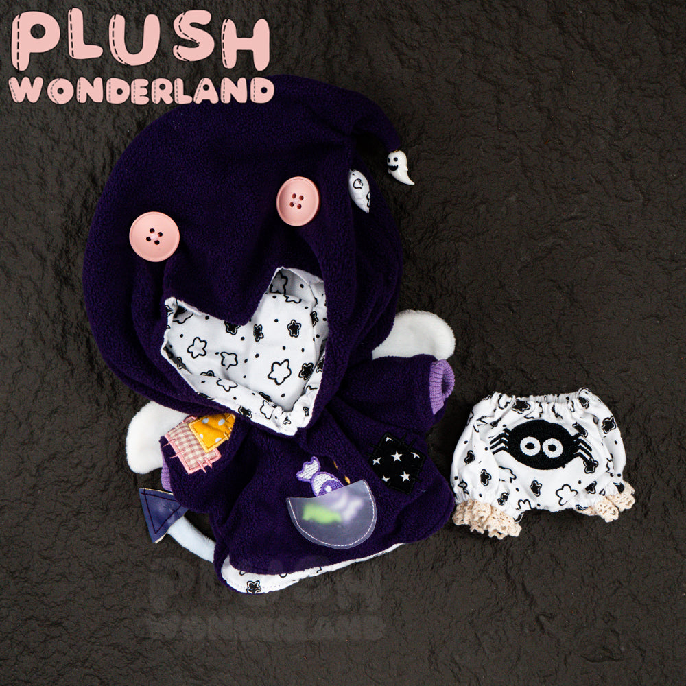 【IN STOCK】PLUSH WONDERLAND Doll Clothes 10CM/20CM Halloween Ghost Clothes White Purple Navy
