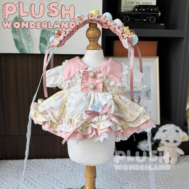 【Auf Lager】Plüsch-Wunderland-Prinzessinnenkleid, 20 cm, aus Baumwolle, für Puppen