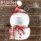 【Auf Lager】Plüsch-Weihnachtsumhang aus dem Wunderland / Elch / Schneemann, Puppenkleidung aus Baumwolle, 10 cm Schlüsselanhänger