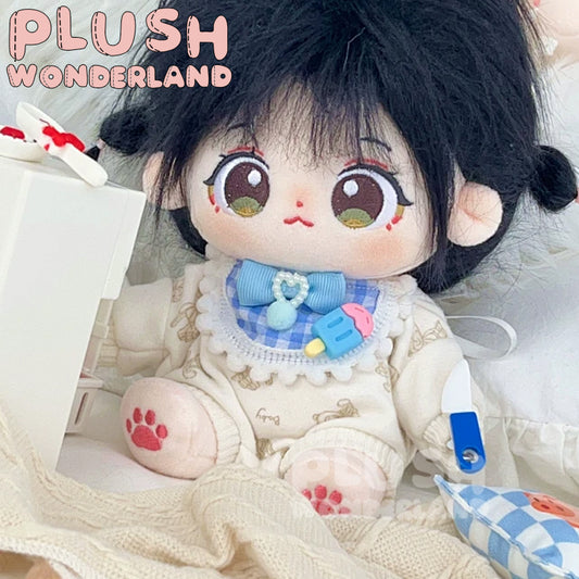 【IN STOCK】PLUSH WONDERLAND Cute Bib Plushies Cotton Doll Clothes 20CM