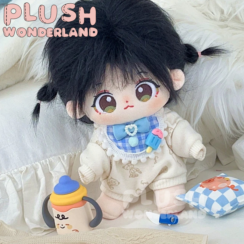 【IN STOCK】PLUSH WONDERLAND Cute Bib Plushies Cotton Doll Clothes 20CM