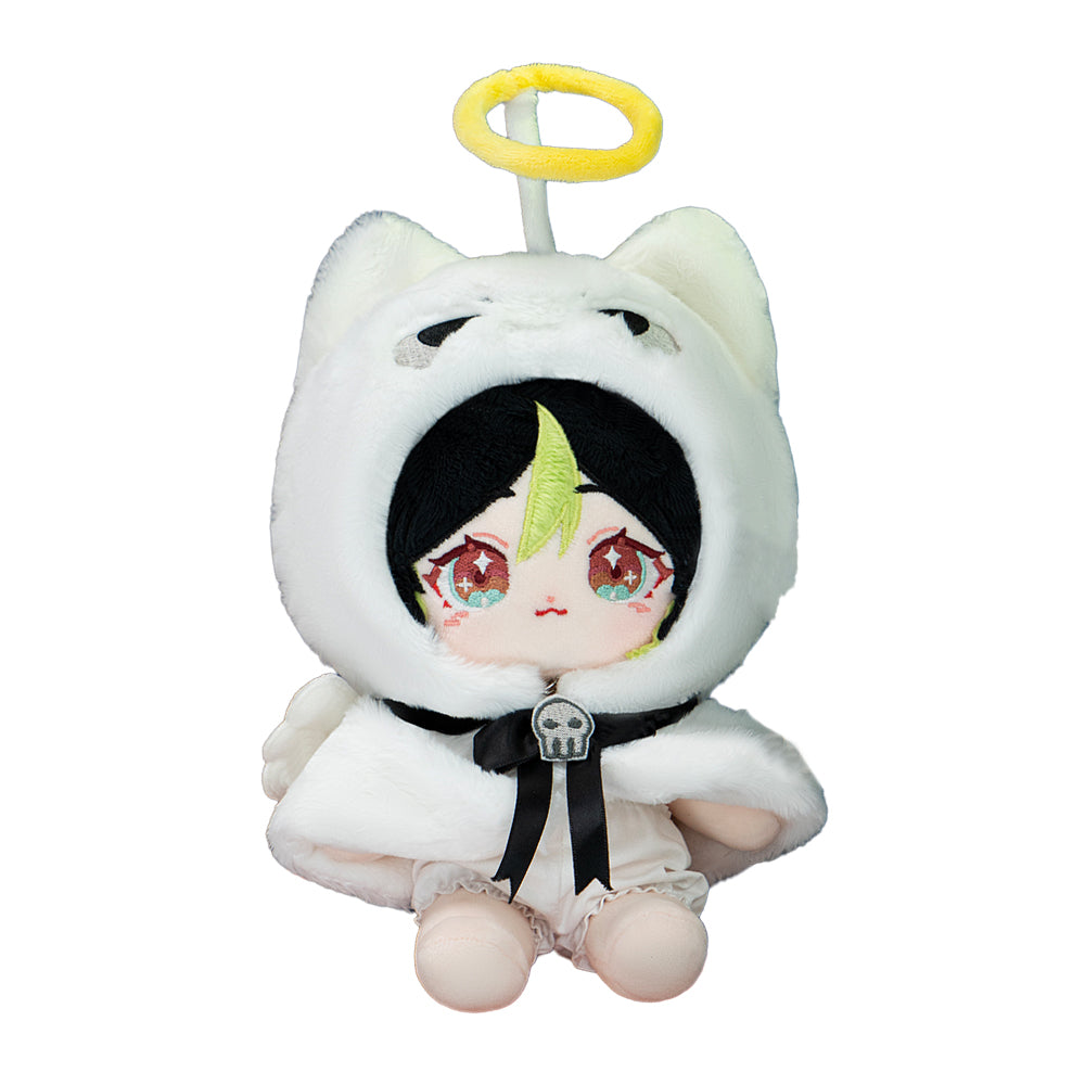 【IN STOCK】PLUSH WONDERLAND Doll Clothes 10CM Halloween Cloak White Orange