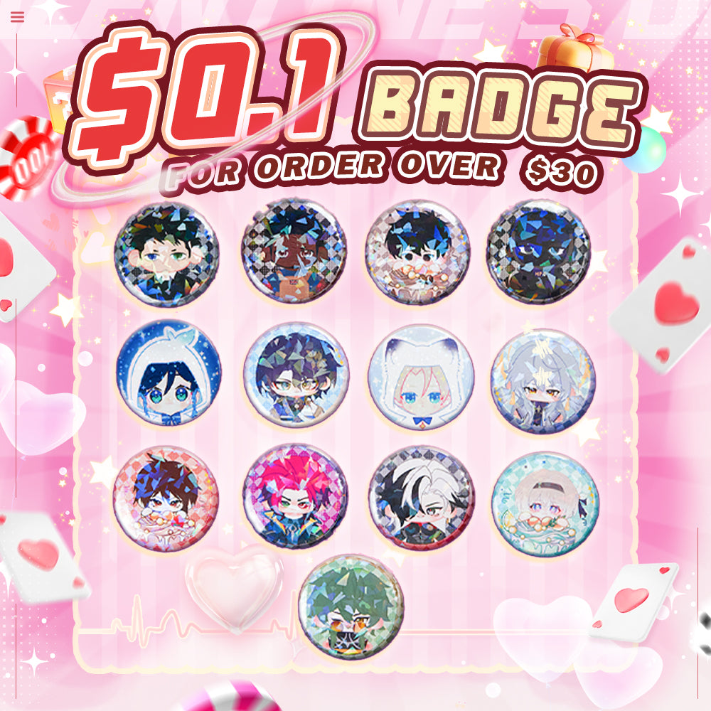 【Nur 0,10 $ Rabatt ab einem Bestellwert von 30 $】【Auf Lager】Fan-Herausforderung: Plüsch-Wunderland-Anstecker