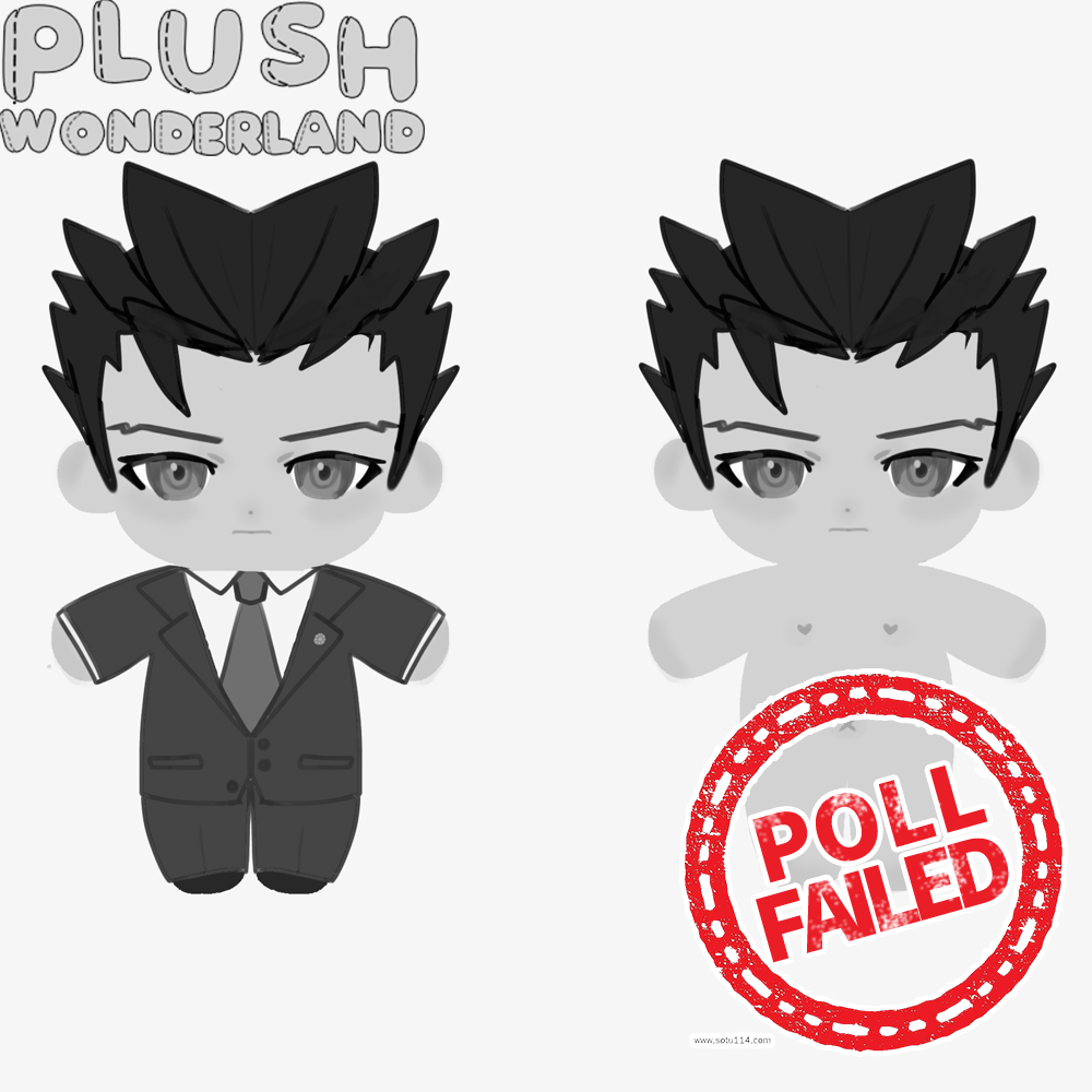 【Poll-Failed】PLUSH WONDERLAND Phoenix Wright: Ace Attorney Phoenix Wright  Plushie Cotton Doll 20CM FANMADE