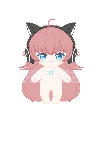 【Poll-Failed】PLUSH WONDERLAND Cat-Ear DJ Plushie Cotton Doll 20CM FANMADE