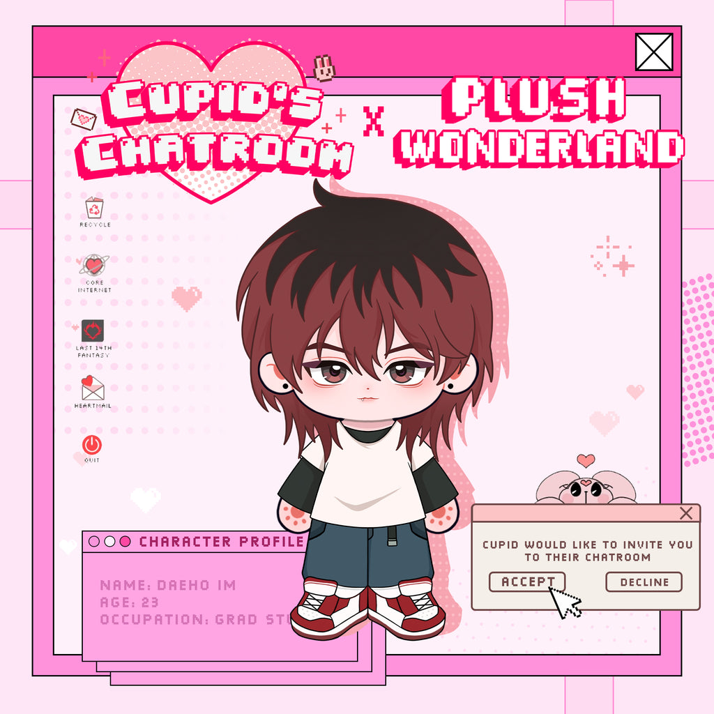 【Umfrage fehlgeschlagen】【Autorisiert】PLUSH WONDERLAND Cupid's Chatroom Daeho Im 20 cm Plüschtier aus Baumwolle