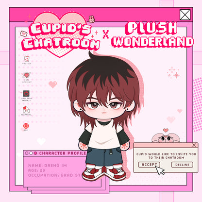 【Poll-Failed】【Authorized】PLUSH WONDERLAND Cupid's Chatroom Daeho Im 20CM Plushie Cotton Doll