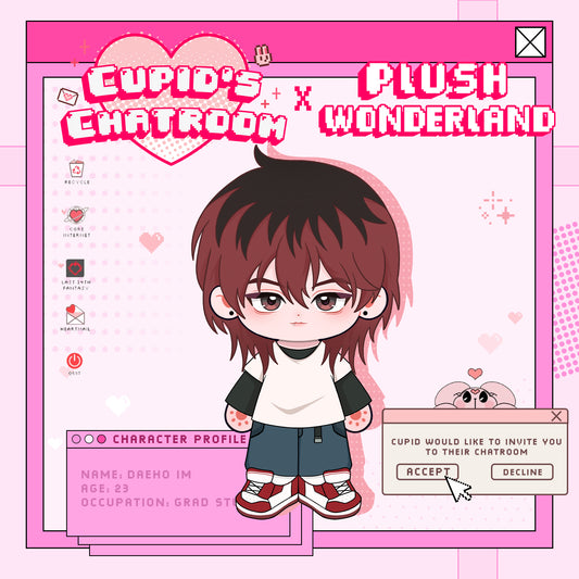 【PRESALE】【Authorized】PLUSH WONDERLAND Cupid's Chatroom Daeho Im 20CM Plushie Cotton Doll