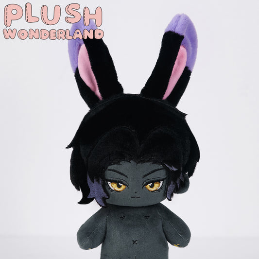 【Sample Making】PLUSH WONDERLAND Black Rabbit Traveler Plushie 20CM Cotton Doll