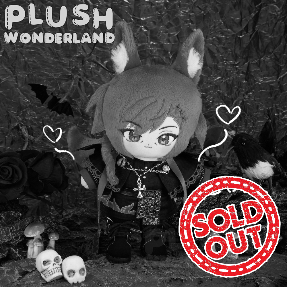 【Ausverkauft】Plüschtier „Wunderland“ – Rote Katze – Baumwollpuppe, 20 cm, Fan-Herstellung