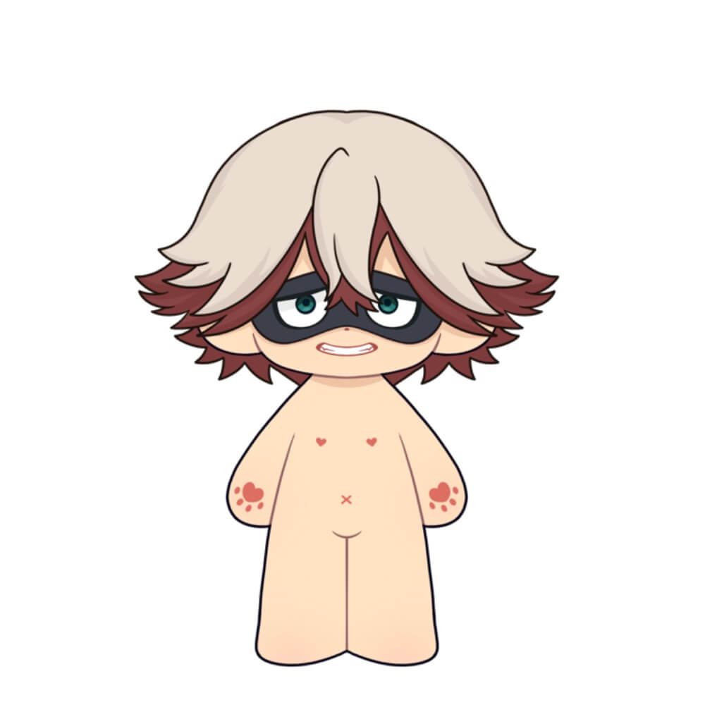 【Plushie Design】PLUSH WONDERLAND boy with eye patch 20CM Cotton Doll FANMADE