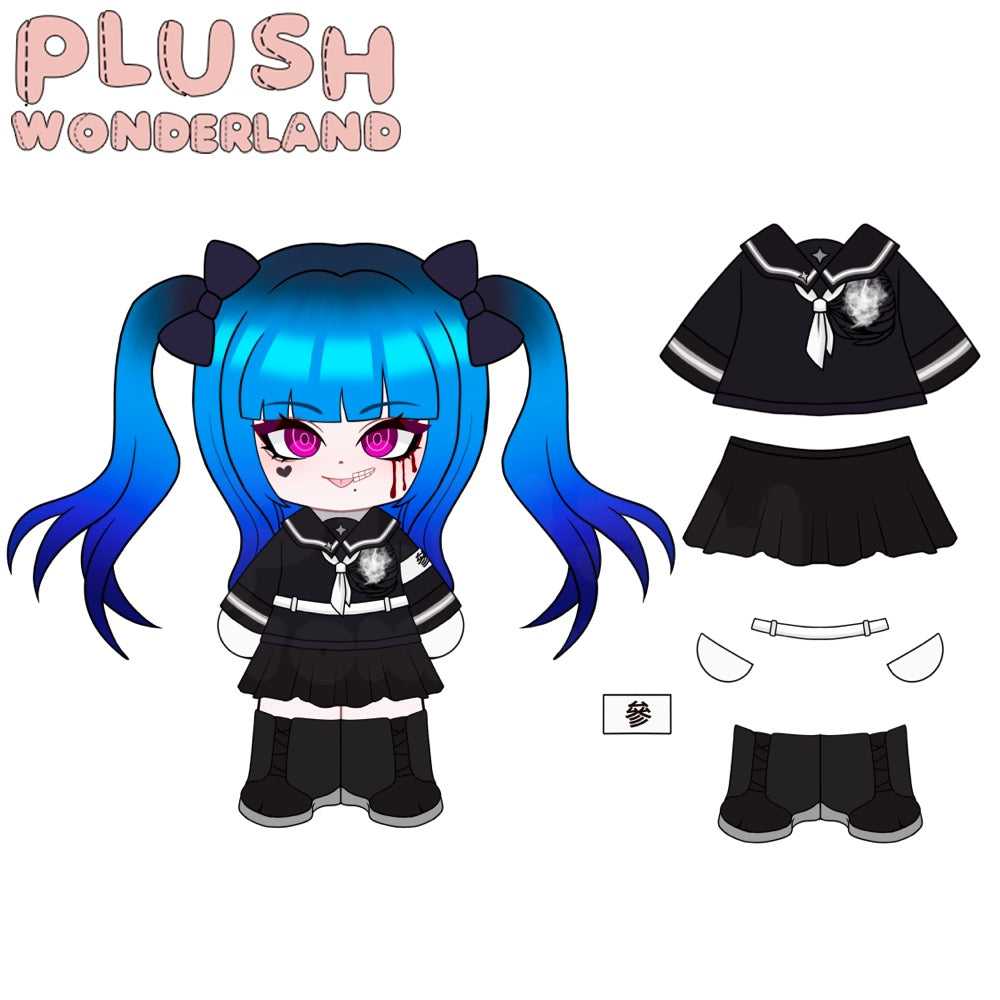【Sample Making】PLUSH WONDERLAND Blue Twintails 20CM Cotton Doll FANMADE