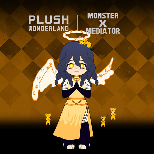 【PRESALE】【Authorized】PLUSH WONDERLAND Monster X Mediator Angel Plushie Cotton Doll
