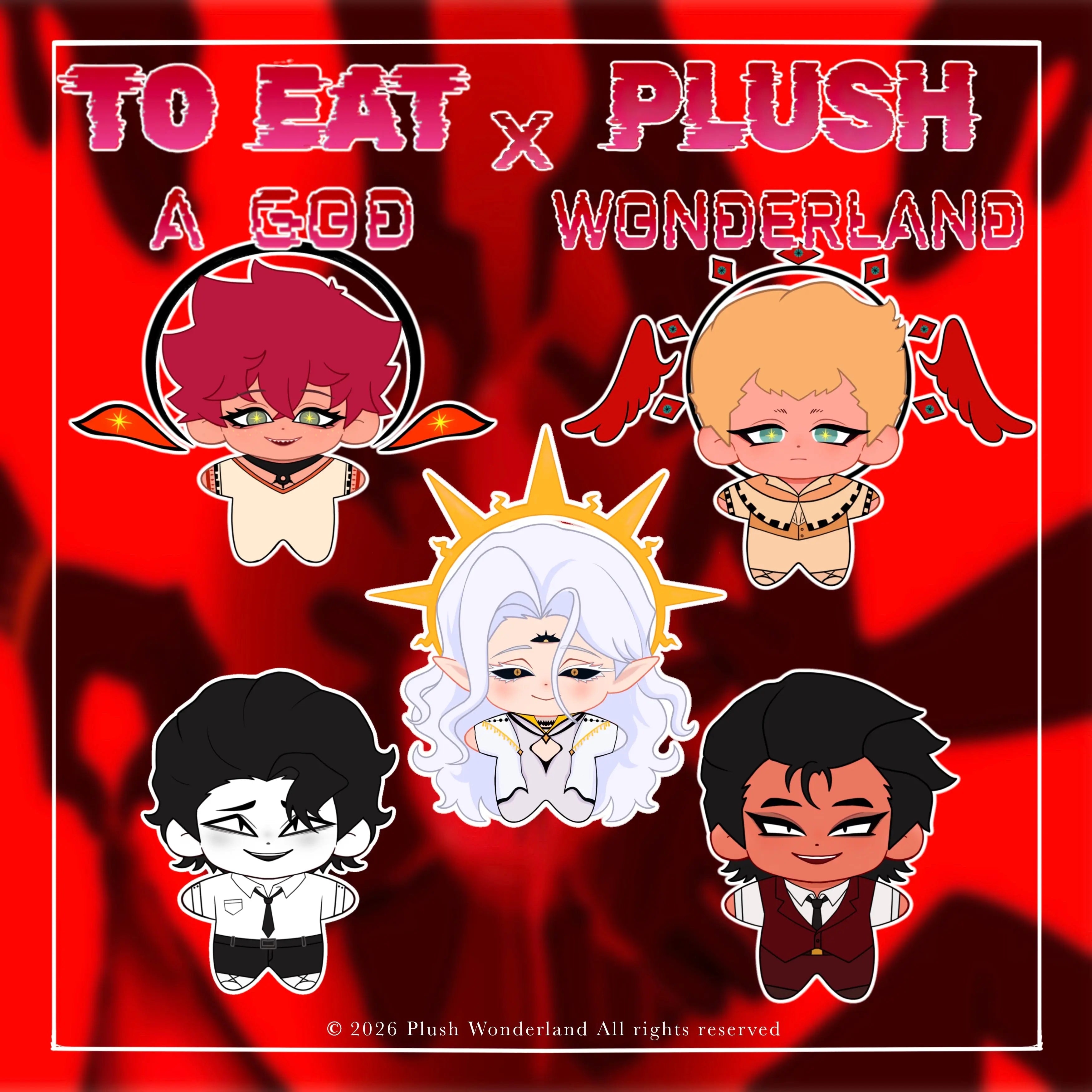 【PRESALE】【Authorized】PLUSH WONDERLAND To Eat A God Nulla/Unum/Septem/Neo/Musae Plushie 10CM Doll Pendant Keychain