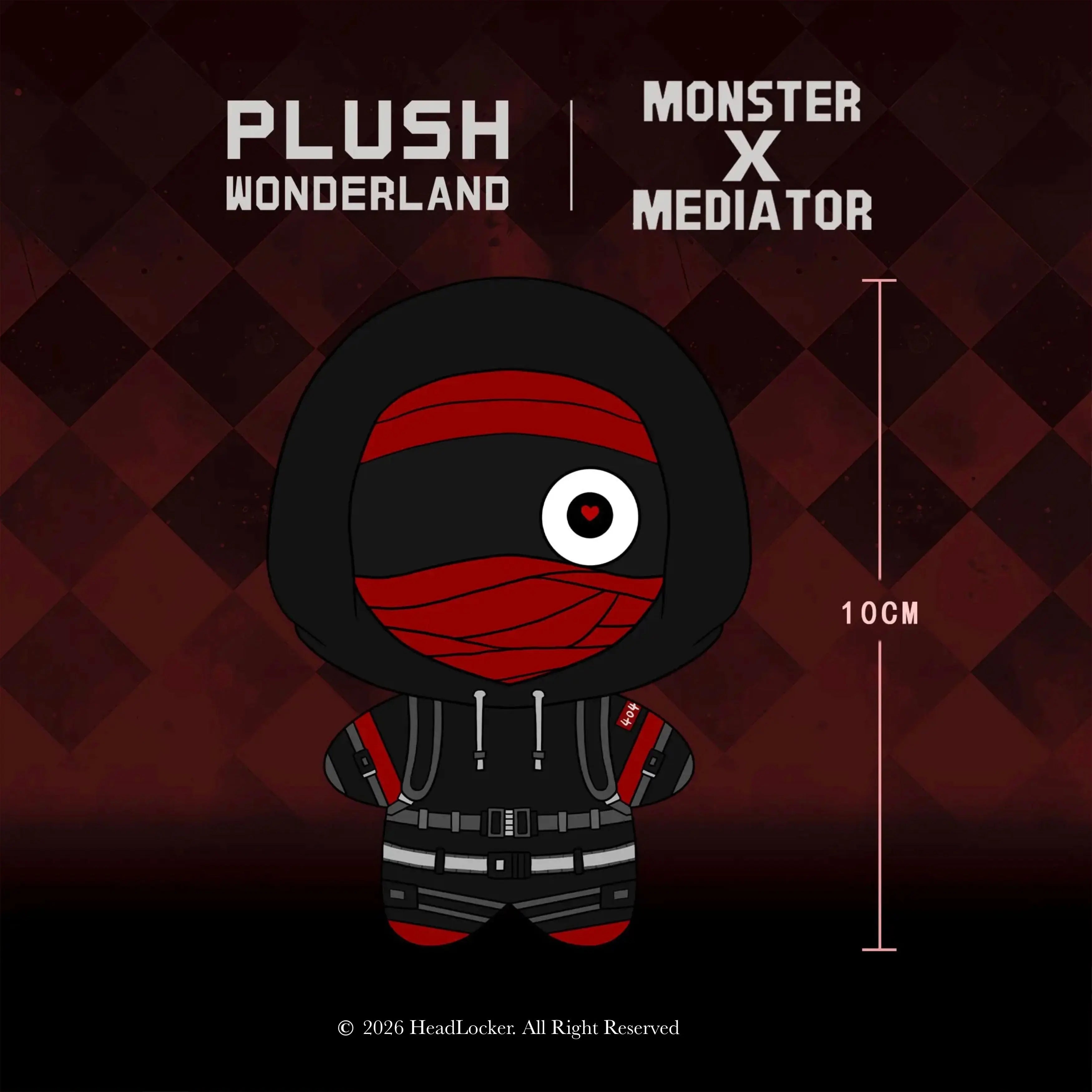 【PRESALE】【Authorized】【10CM Doll】PLUSH WONDERLAND Monster X Mediator NauseAxe404 Plushie 10CM Doll Pendant Keychain