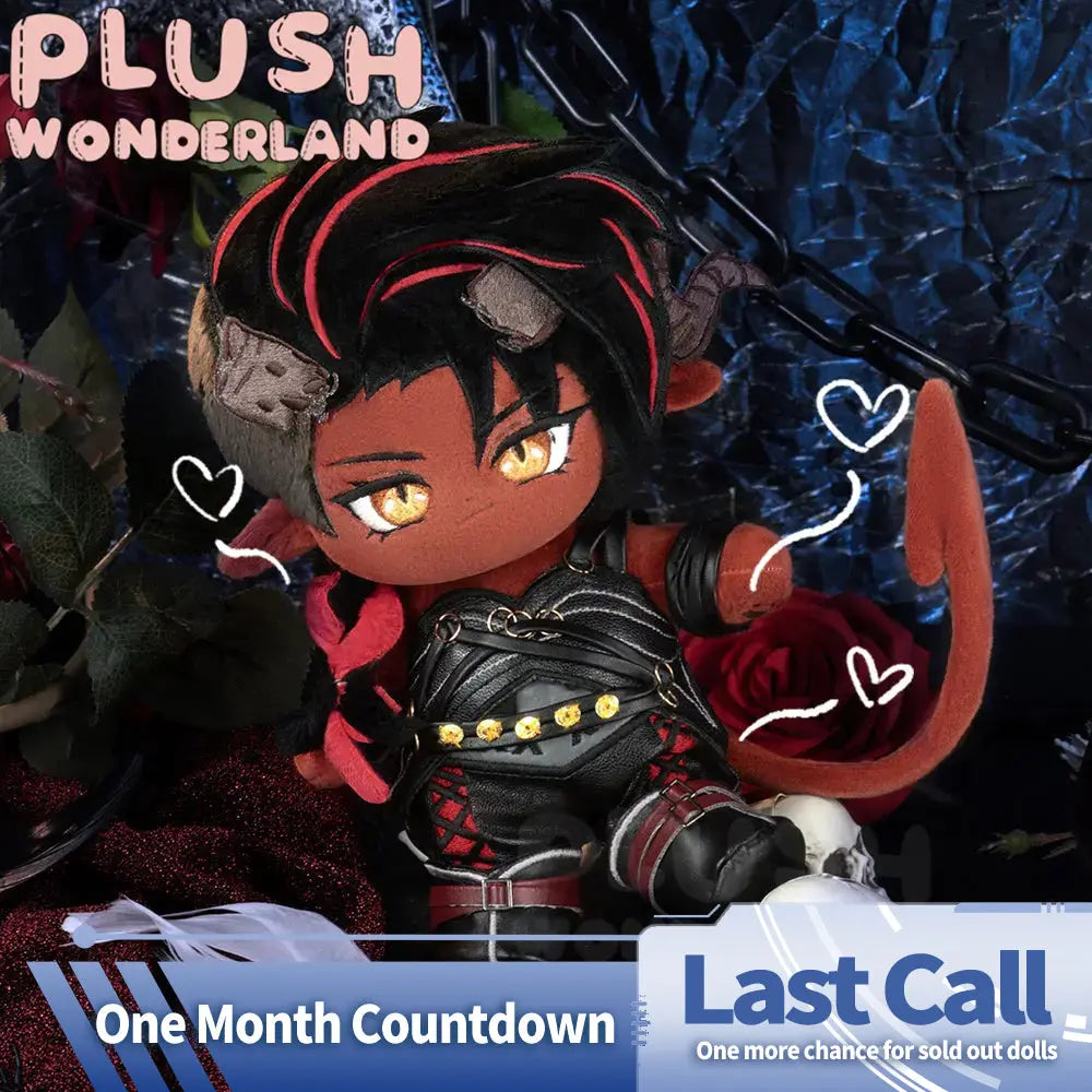 【Ausverkauft】Plüschtier „Crimson Warrior“ aus dem Wunderland, 20 cm, aus Baumwolle, hergestellt von Fans