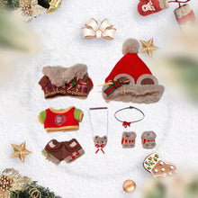 Load image into Gallery viewer, 【IN STOCK】PLUSH WONDERLAND Christmas Bear Cotton Doll Clothes 20CM Fluffy Hat Sweater
