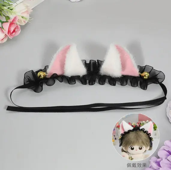 【INSTOCK】PLUSH WONDERLAND Bell Cat Headband 20CM Doll Accessories   【INSTOCK】PLUSH WONDERLAND Bell Cat Headband 20CM Doll Accessories