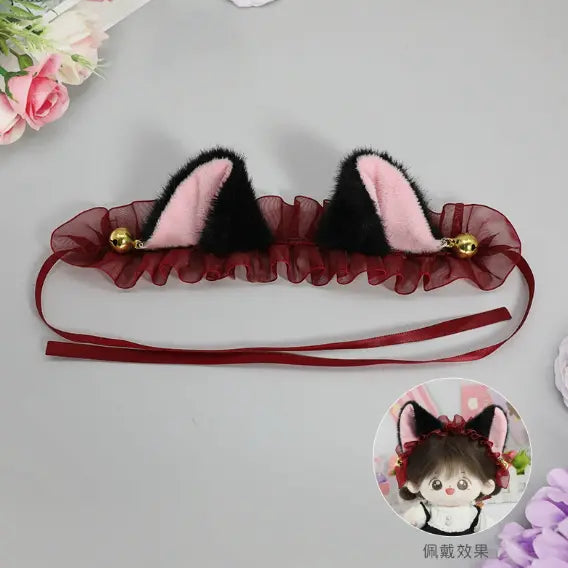 【INSTOCK】PLUSH WONDERLAND Bell Cat Headband 20CM Doll Accessories   【INSTOCK】PLUSH WONDERLAND Bell Cat Headband 20CM Doll Accessories
