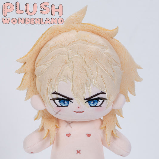 Plush toy with blonde hair and blue eyes on a white background, branded 'Plush Wonderland'.