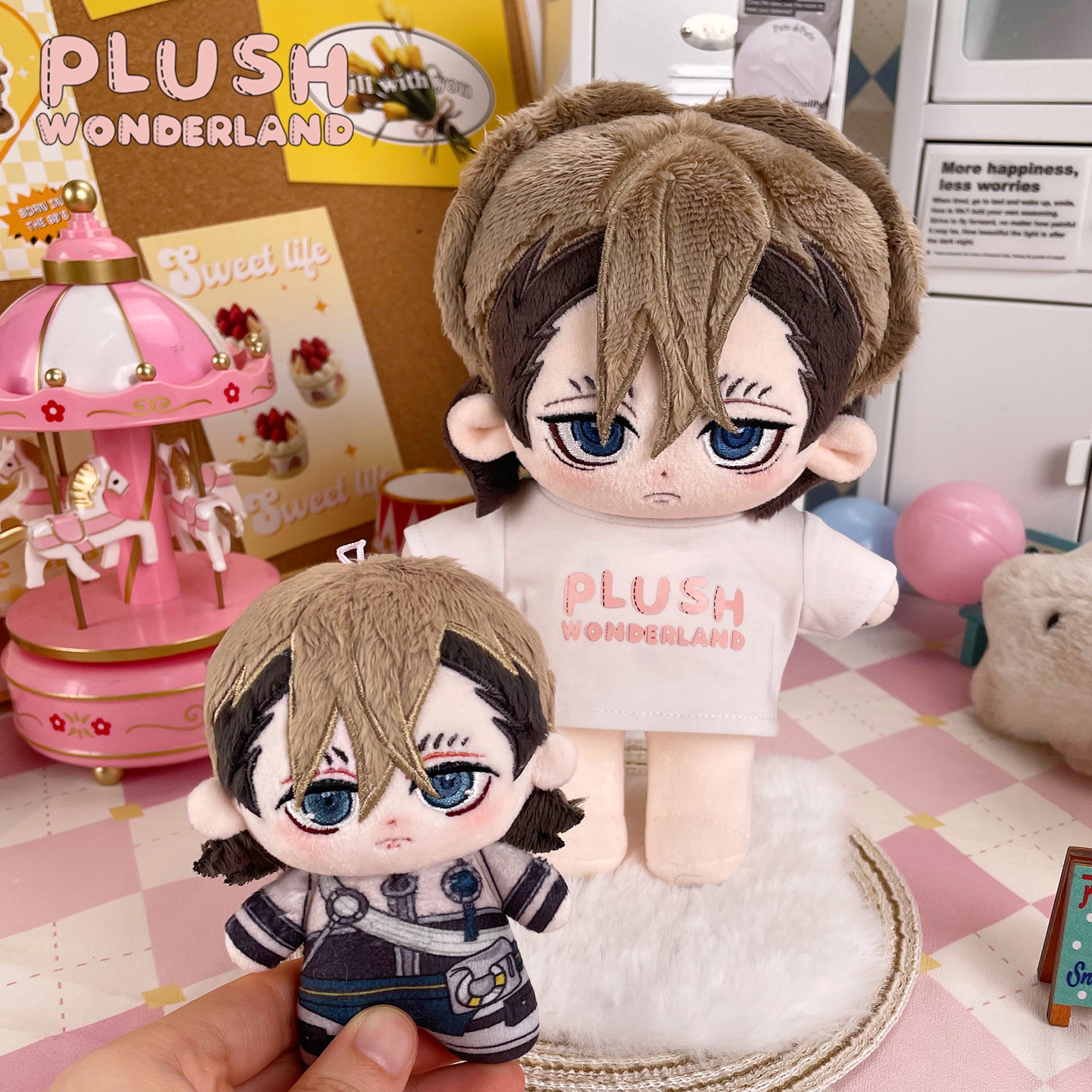 【Musteranfertigung】PLUSH WONDERLAND Sauberer junger Gentleman 20 cm Baumwollpuppe FANMADE