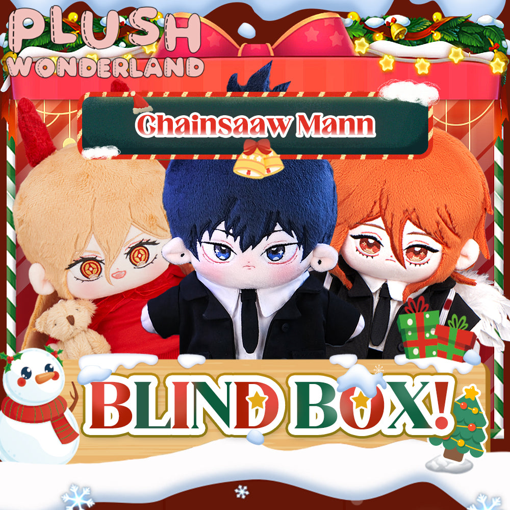 【Blind Box】PLUSH WONDERLAND Chainsaaw Mann 20CM Doll With Clothes Blind Box