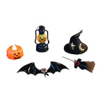 【In Stock】PLUSH WONDERLAND 20CM Plushies Cotton Doll Witch Hat Pumpkin Light Broom Halloween Set FANMADE
