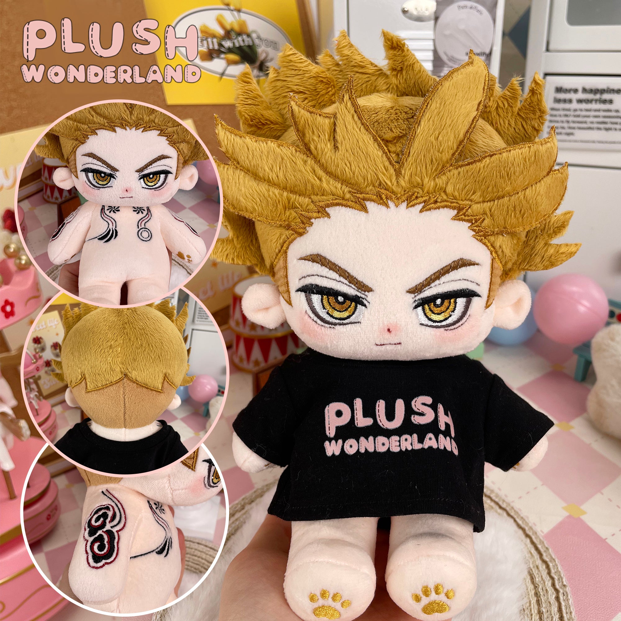 【Musterherstellung】PLUSH WONDERLAND Zigarettenliebhaber 20CM Baumwollpuppe FANMADE