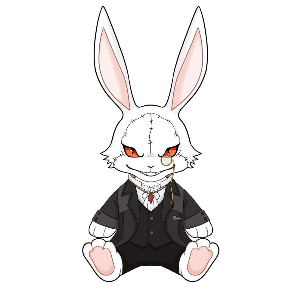【Sample Making】PLUSH WONDERLAND Demon RB  Plushie 30CM Cotton Doll Rabbit