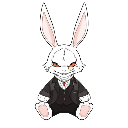 【Sample Making】PLUSH WONDERLAND Demon RB  Plushie 30CM Cotton Doll Rabbit