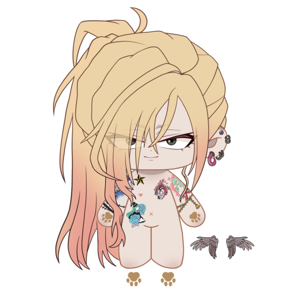 【Poll-Failed】PLUSH WONDERLAND Rebel Tattoo Boy Plushie 20CM Doll FANMADE